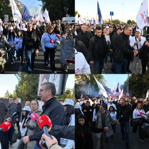 Veliki skup u Novom Sadu: Vučić sa građanima šeta do Trga; Prati ga 2.000 bajkera; Stiže i Fico FOTO/VIDEO