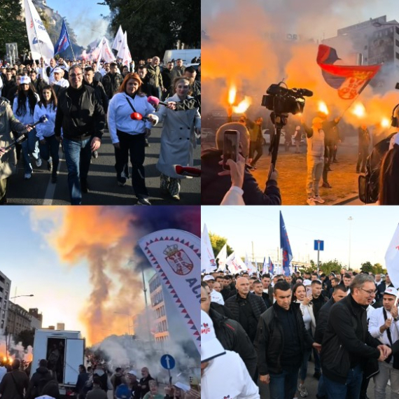 Veličanstvene scene, reke ljudi slile se u Novi Sad; Počeo veliki skup; Vučić i Fico stigli na Trg VIDEO