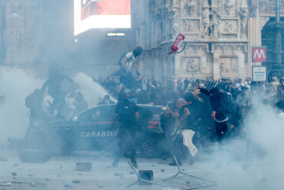 Slika za Novi zakon u Italiji: Nasilno učešće na demonstracijama postaje krivično delo