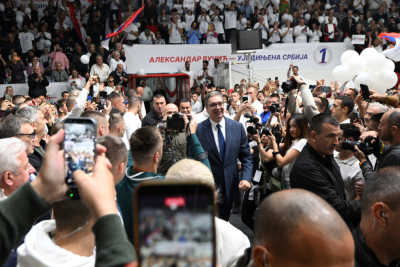 Slika za Skupovi "Ujedinjene Srbije" u 150 gradova i sela širom Srbije; Miting i u Hali sportova