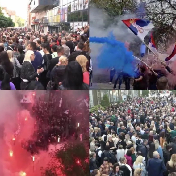 Država je ustala; Građani pružaju podršku Ujedinjenoj Srbiji; Reke ljudi na ulicama; Kruševac, Vranje, Brus...