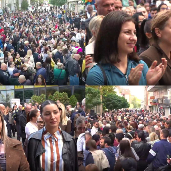 Reka ljudi u Vranju; Velika podrška listi "Ujedinjena Srbija" i Aleksandru Vučiću VIDEO