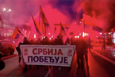 Slika za Baklje i povici "Pobeda!" u Smederevu: Građani se okupili i poslali poruku podrške "Ujedinjenoj Srbiji" VIDEO