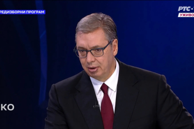 Slika za Vučić: "'Studentska lista' nijednog Srbina sa KiM nema"; "Glas za njih je glas za uništenje Srbije"