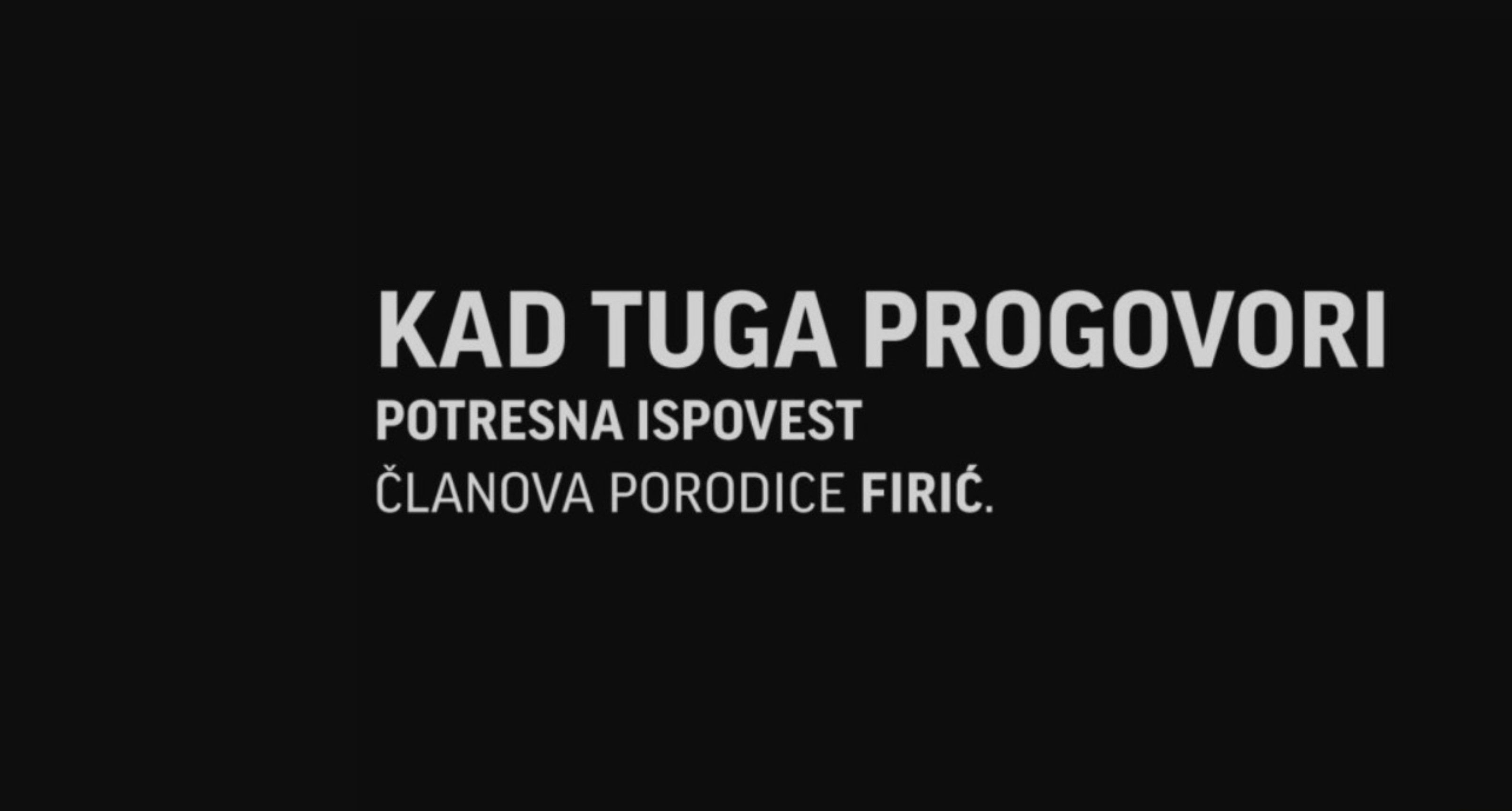 Kad tuga progovori