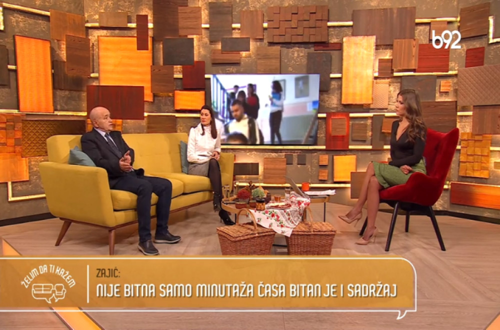 Želim da ti kažem - Želim da ti kažem - Jugoslava Zajić, specijalni pedagog i psihoterapeut i Milorad Antić, forum srednjih stručnih škola