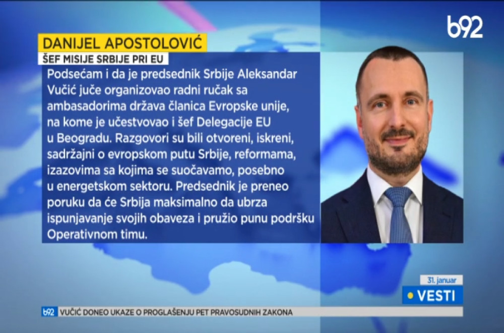 Vesti B92 u 16h 31.01.2026.