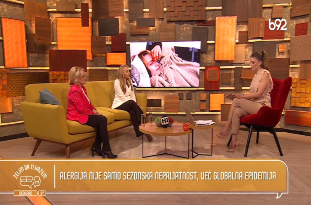Želim da ti kažem - dr Aleksandra Vukov, pulmolog alergolog i Snežana Šundić Vardić, predsednica nacionalnog udruženja "Alergija i ja"