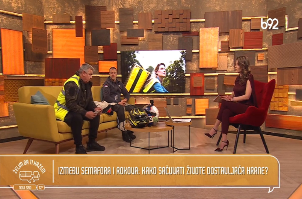 Želim da ti kažem - dr Vladimir Jevtić, stručnjak za bezbednost motociklista i Ljubomir Perić, predsednik udruženja dostavljača - vozača Srbije "Magaš"