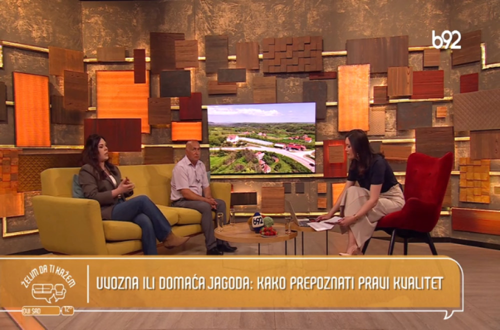 Želim da ti kažem - Momčilo Vasiljević, proizvođač jagoda i Marija Ćeklić, urednica emisije "Plodno i rodno"