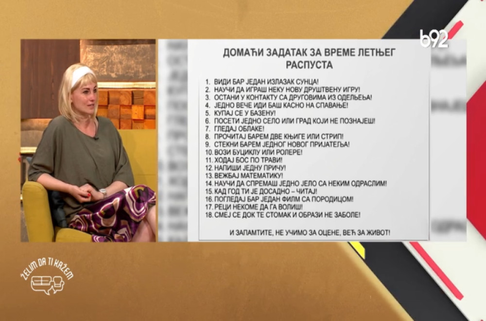 Želim da ti kažem - Ana Milojković, profesorka srskog jezika i književnosti