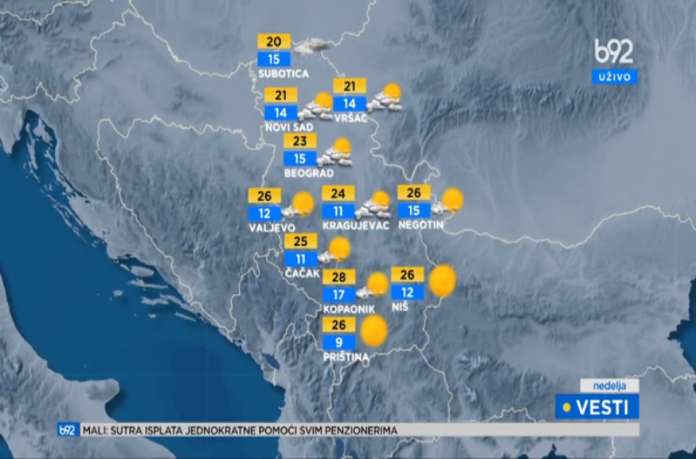 Vesti B92 u 16h 13.09.2026.