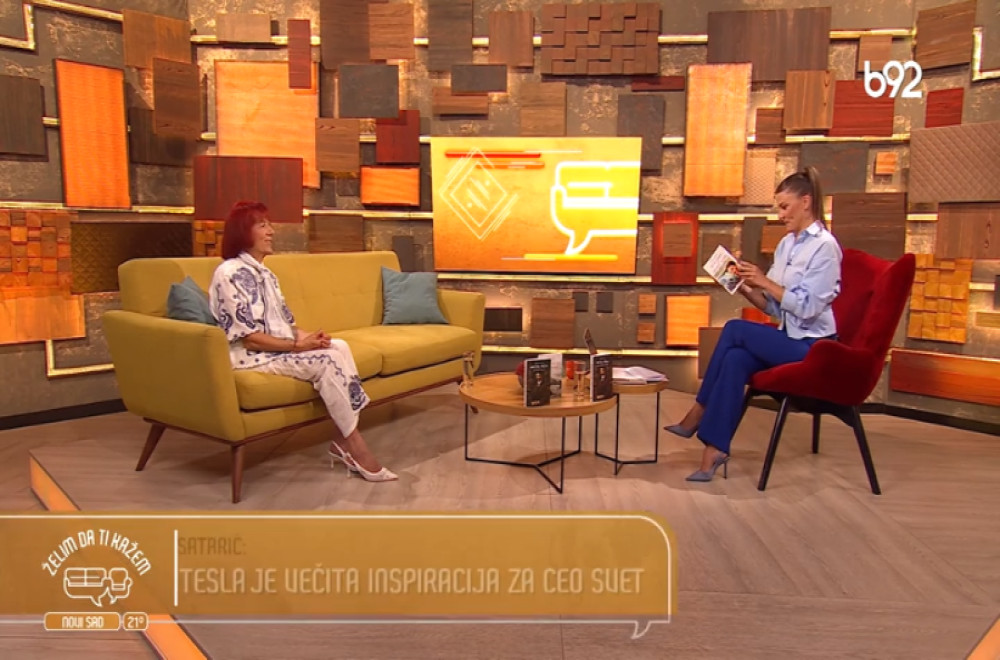 Želim da ti kažem - Radmila Satarić, književnica i dobitnica priznanja "Tesla spirit award"