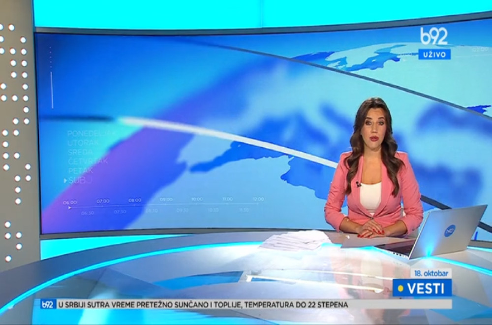 Vesti B92 u 16h 18.10.2026.